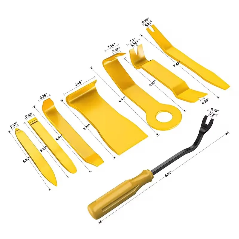 Como usar kits de ferramentas de remoção de acabamento de carro multifuncional?